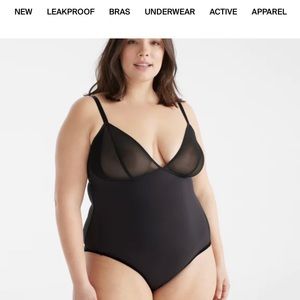 Knix mesh bodysuit black medium +